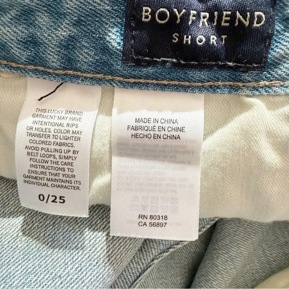 Lucky Brand boyfriend Jean shorts